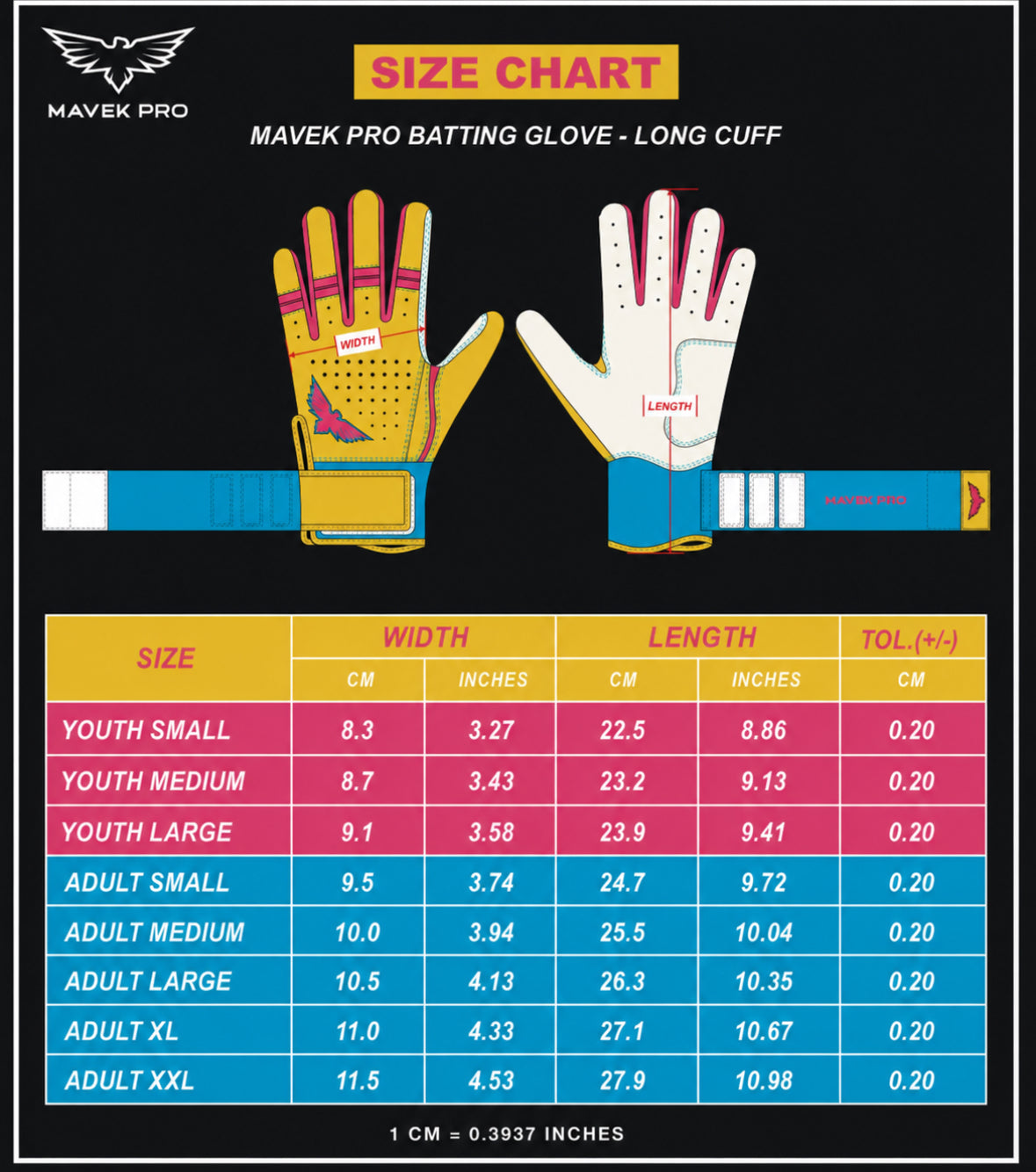 Mavek Pro Batting Gloves 2.0