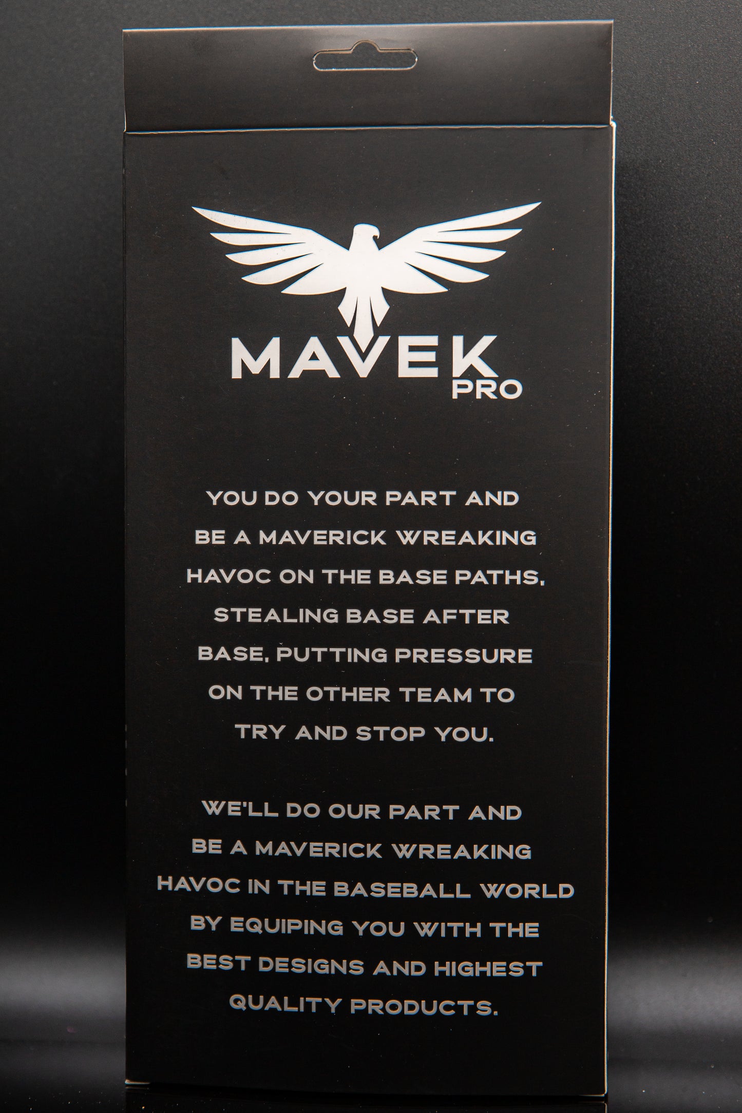 Mavek Pro retail box for sliding mitt backside